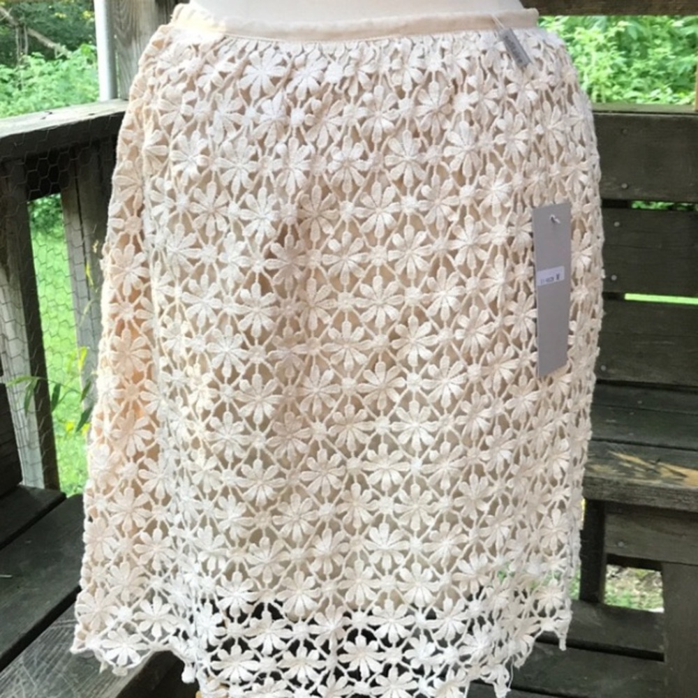 Ivory Crochet Skirt